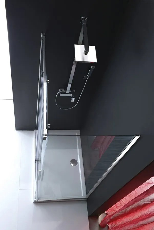 Polysan Altis douchecabine rechthoekig 130x80cm chroom
