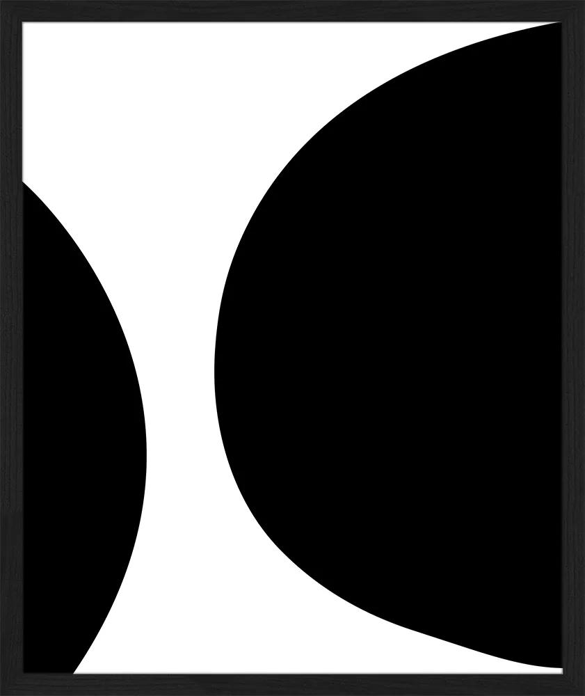 Any Image | Ingelijste print Abstract art small: breedte 30 cm x hoogte 40 cm x dikte 2.5 cm zwart, wit posters & prints | NADUVI outlet