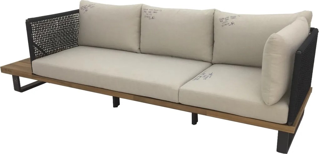 The Outsider Hoek Loungeset - Tenerife - Acacia - Aluminium - Zandkleur- The Outsider