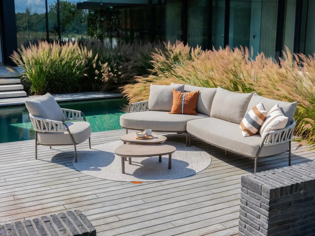 Taste by 4 Seasons Calma loungestoel terre SALE Loungestoel   bruin weerbestendig