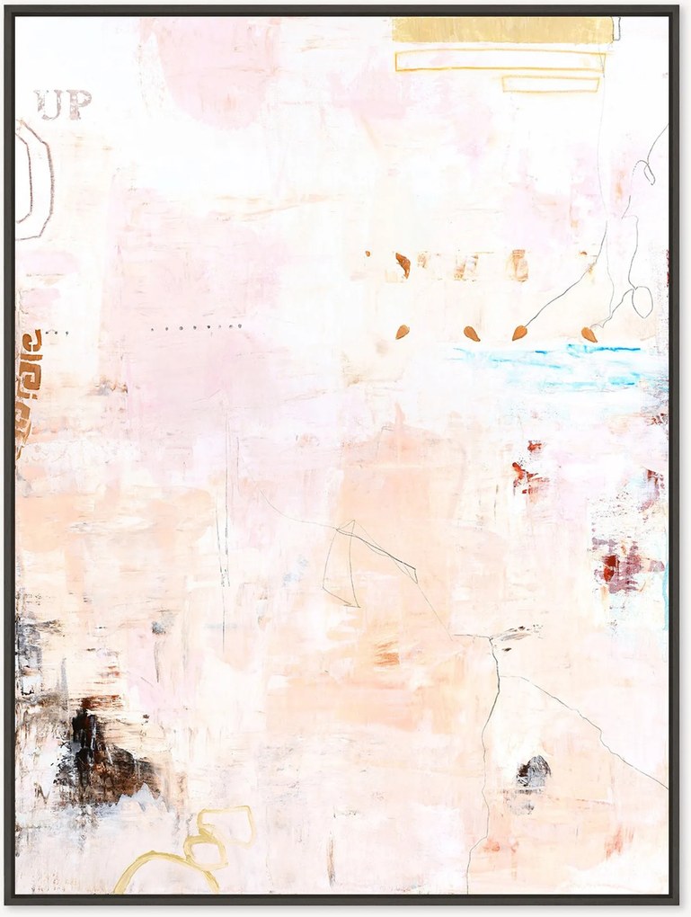 Handgeschilderd ingelijst canvas Small Notes