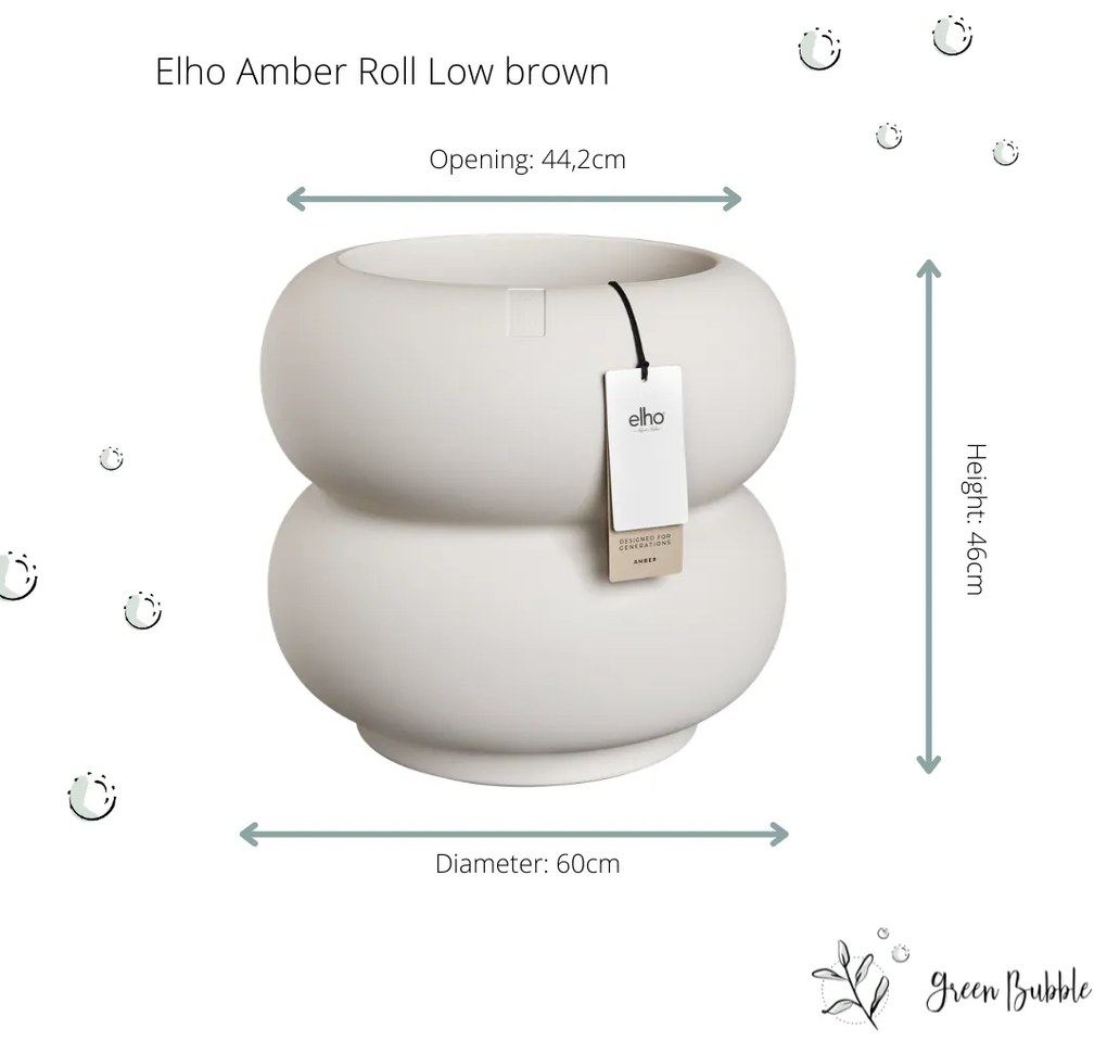 Pot Elho Amber Roll Wit