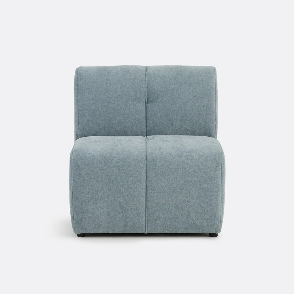 Modulaire tafelzetel, 1-zits, in fijne chenille, ANETA