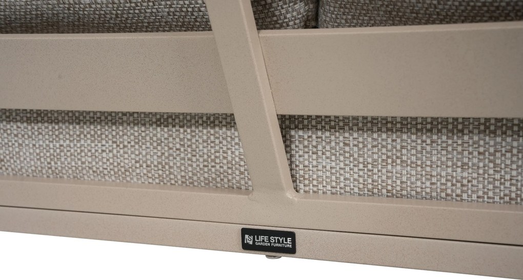 Hoek loungeset 6 personen Aluminium Zand/Beige  Lifestyle Garden Furniture Melone