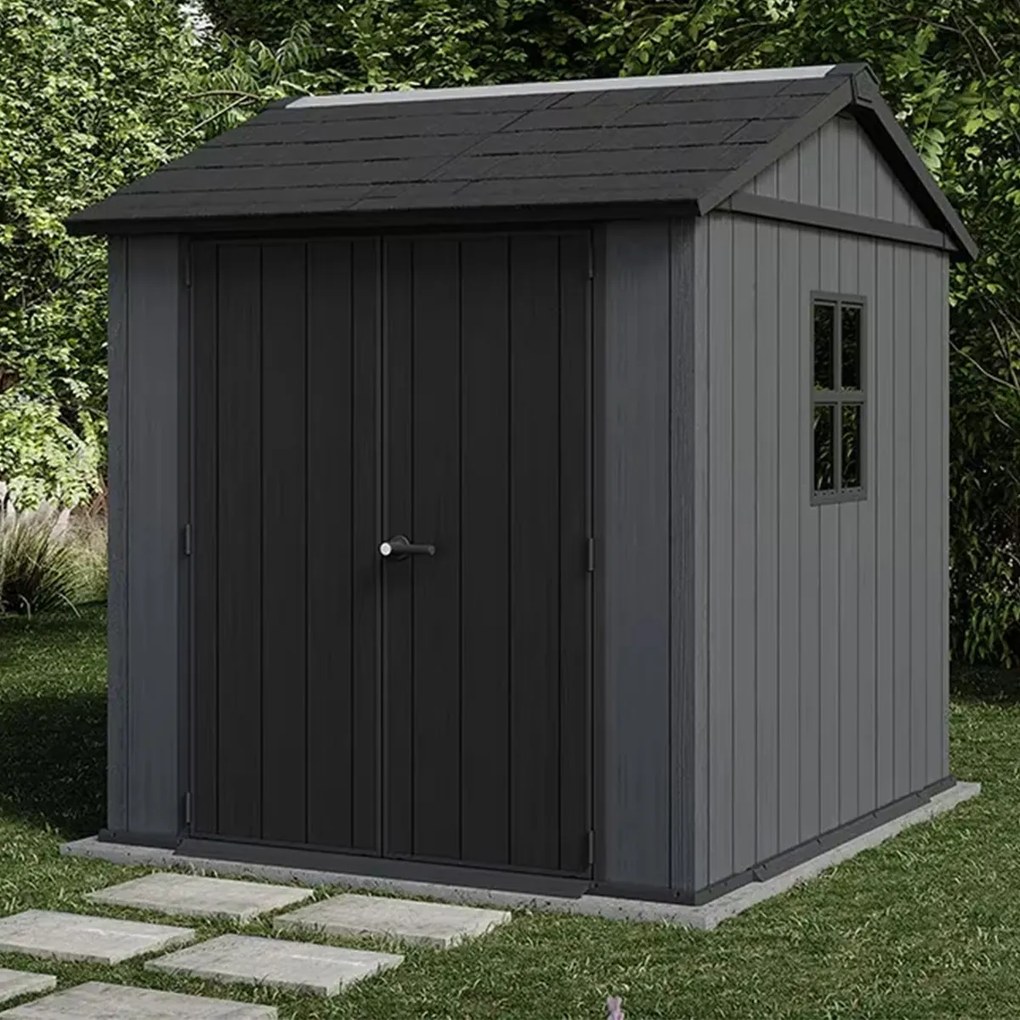 Keter - Newton 757 Tuinhuis - 223x230x246cm - Grijs