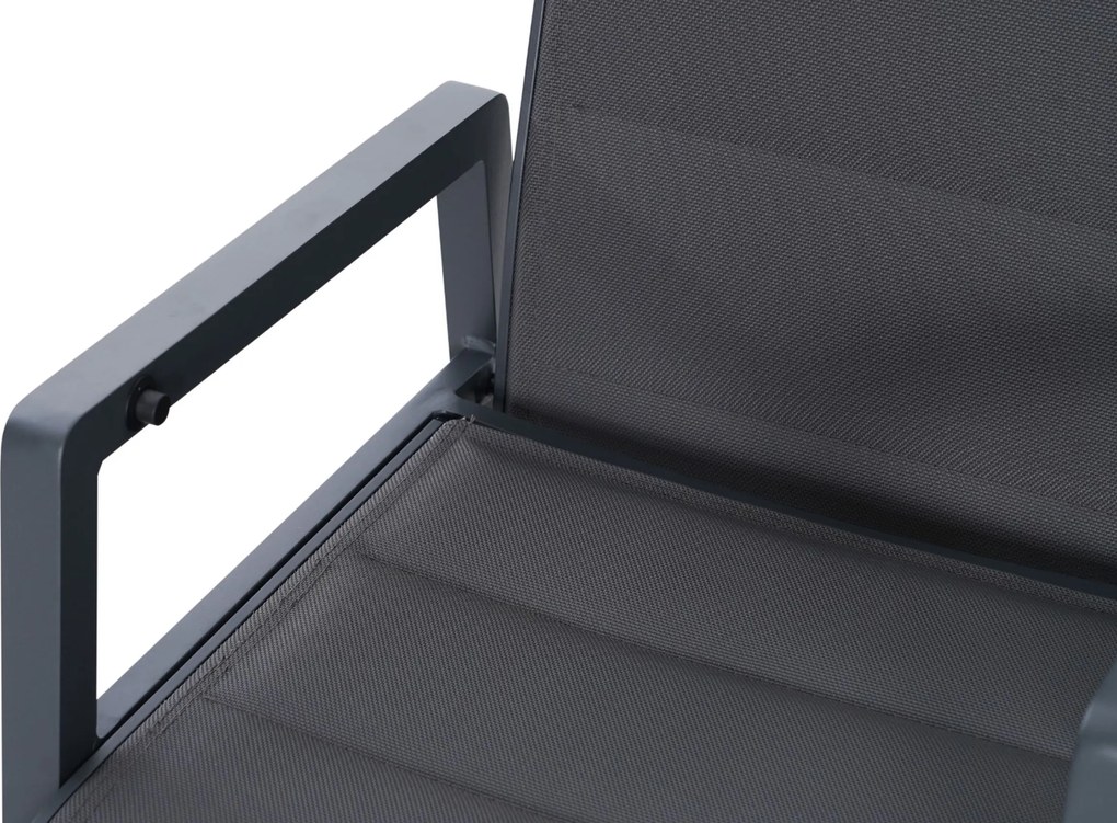 Tuinset 6 personen 205 cm Aluminium Grijs Lifestyle Garden Furniture Essence/Creta