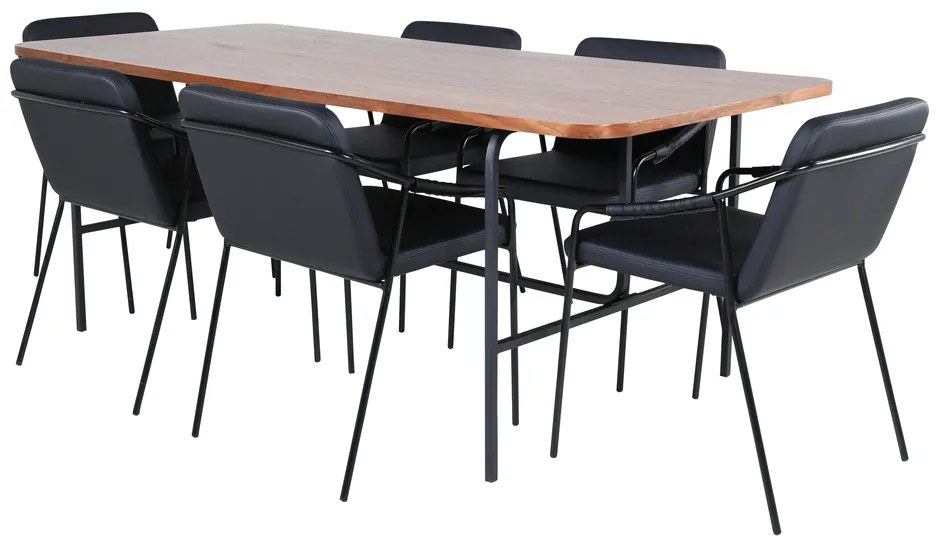 Jörn Eetkamerstoel - Mattias - Zwart - PU-Leer - Jörn