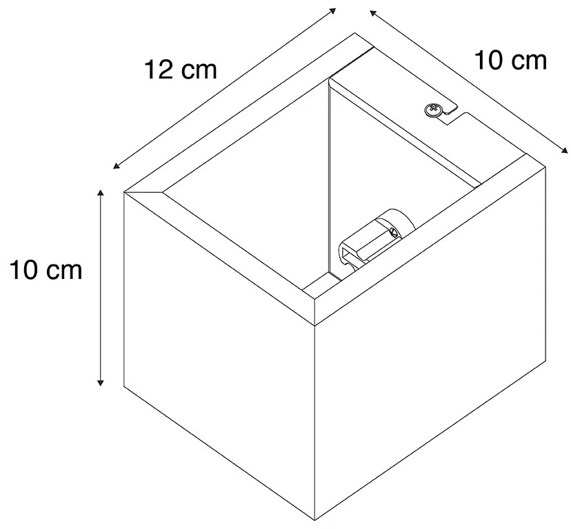 Smart wandlamp eiken hout incl. Wifi G9 - Transfer