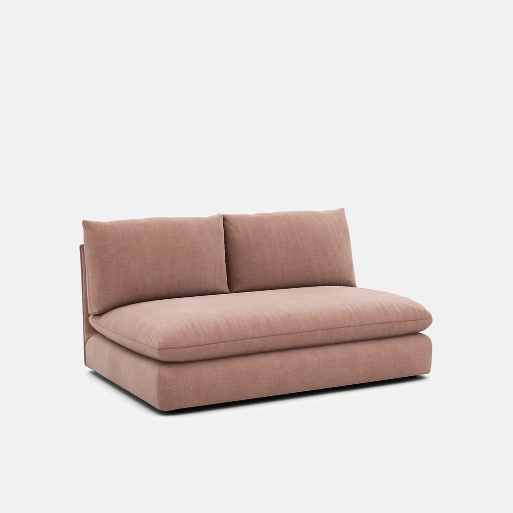 2-zits bankelement voor modulaire sofa, in gestructureerde stof, Malo