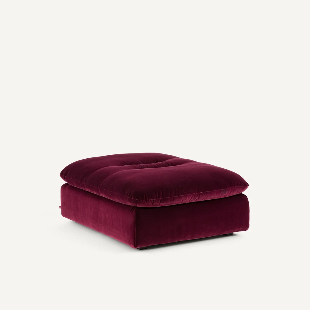 Modulaire fluwelen voetensteun, GIULIANO