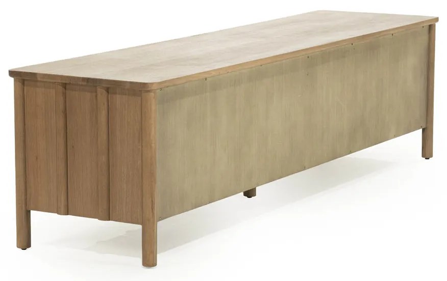 Modern Tv-meubel Eikenhout Bruin 183 Cm - 183x47x50cm.