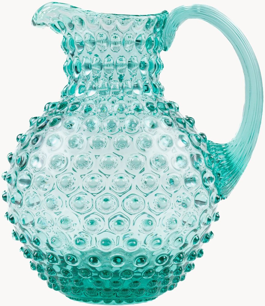 Mondgeblazen karaf Hobnail, 2 L