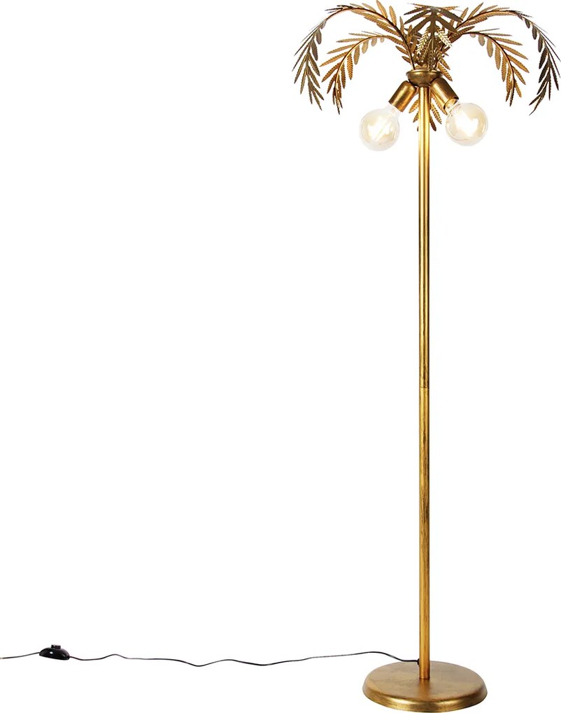 Smart vloerlamp goud 156cm incl. 2 Wifi G95 - Botanica