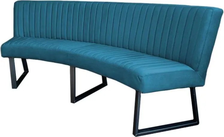 Eetkamerbank - Hengelo - stof Element azure 21 - geschikt voor ovale tafel 200 cm