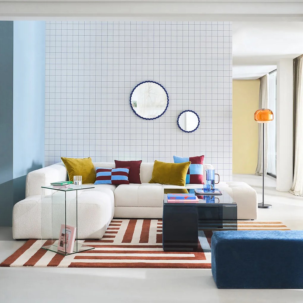 Hoekslaapbank links, fijne badstof, FANO