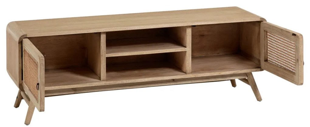 Kave Home Nalu Houten Tv-meubel Met Webbing - 150x40x50cm.