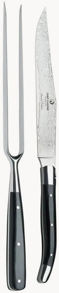 Damast trancheerbestekset Alice, 2-delig