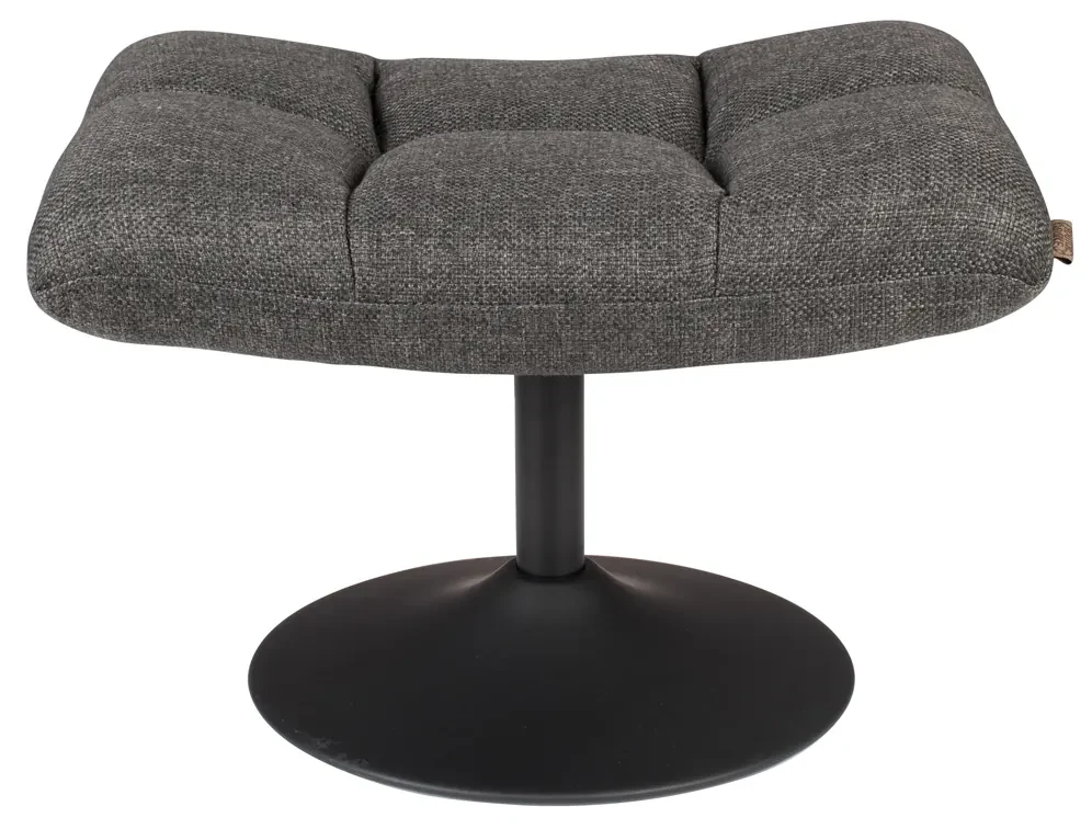 Dutchbone Bar Draaibare Hocker Stof Donkergrijs