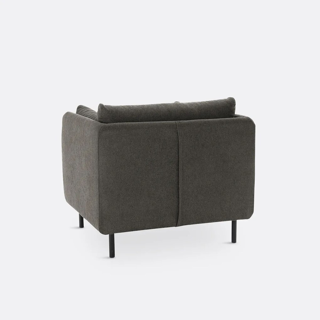 Fauteuil, stof met structuur, Victor