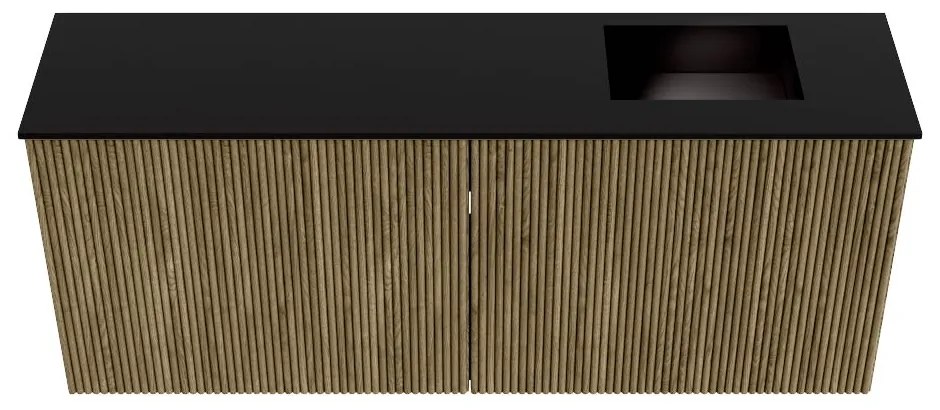 Mondiaz Joya 100cm toiletmeubel dusk met wastafel faye rechts zonder kraangat urban