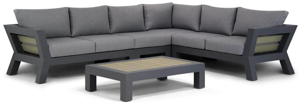 Hoek loungeset  Aluminium Grijs 6 personen Santika Furniture Santika Yovita