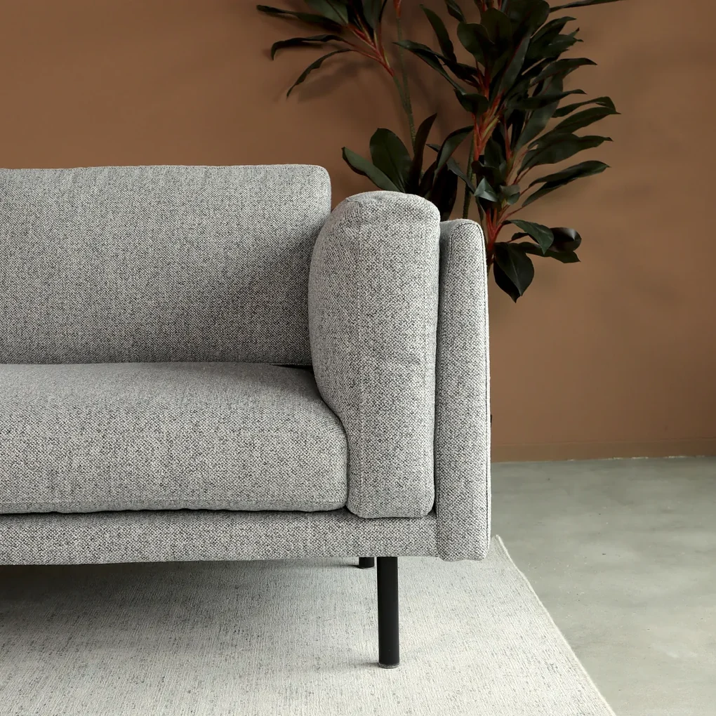 Boucle Stof Bank Grijs