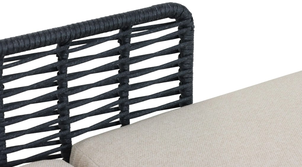 Coco Ibiza Ligbed Aluminium/wicker Grijs