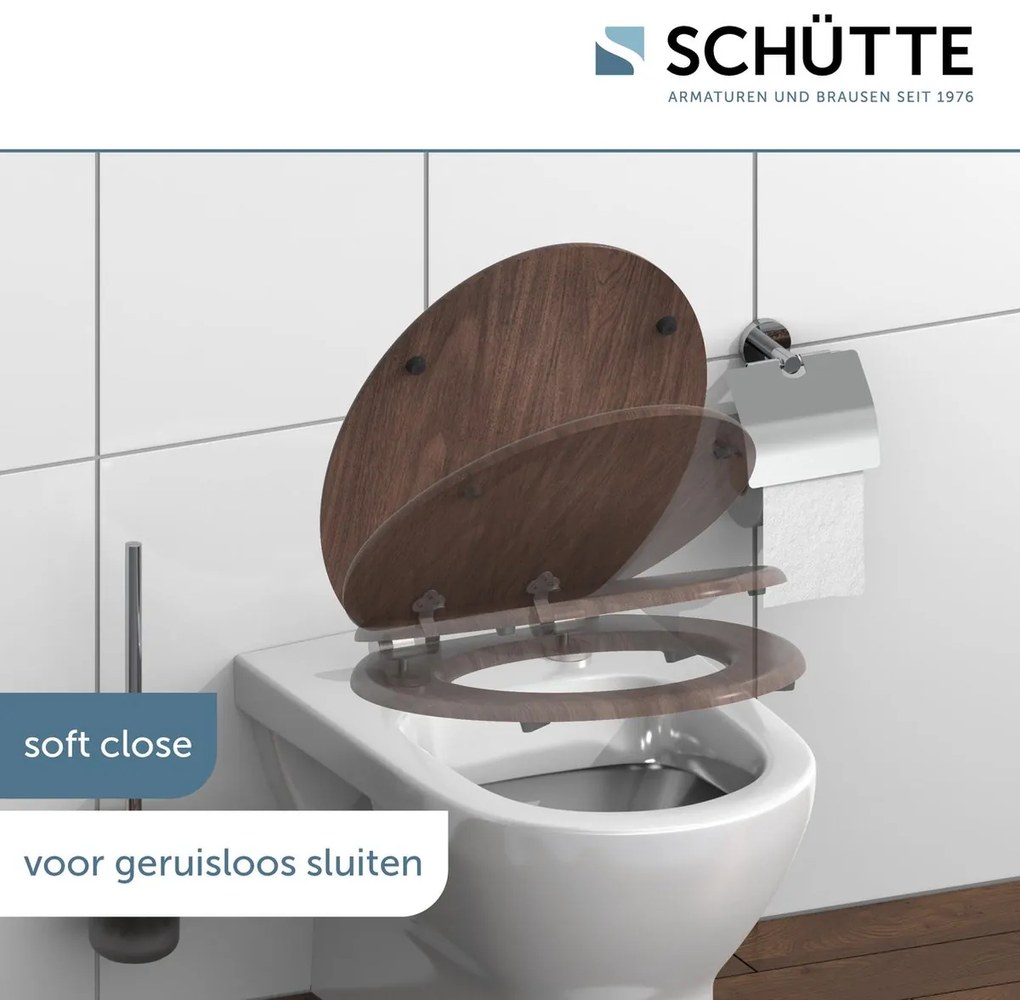 Schutte Mabel softclose toiletzitting marmer