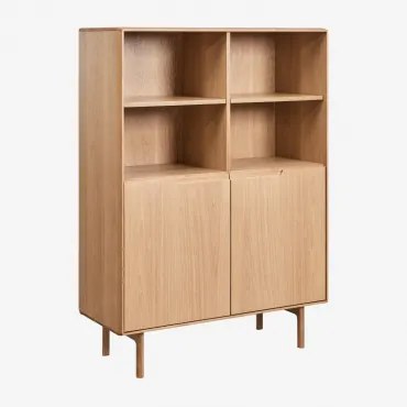 Hoge Dressoirkast Van Eikenhout Treveris Eikenhout & 105 X 45 Cm - Sklum