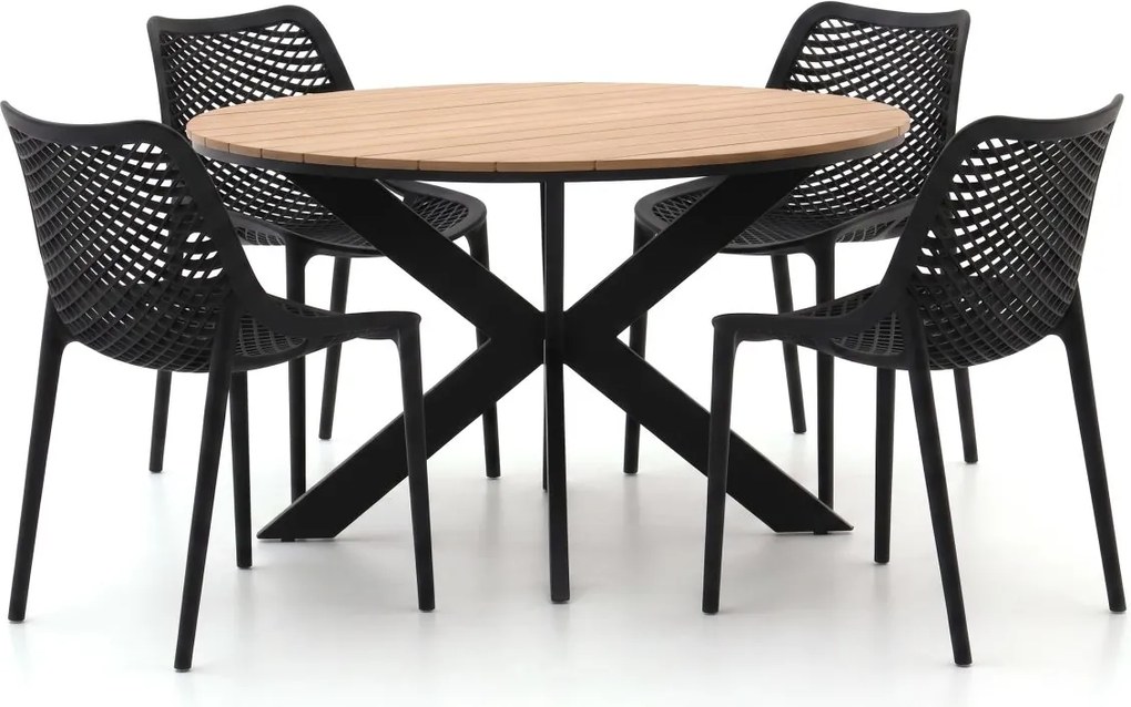 Diningset Forza  | 4 personen polywood | Tuinset stapelbaar | 5-delig | Kees Smit Tuinmeubelen