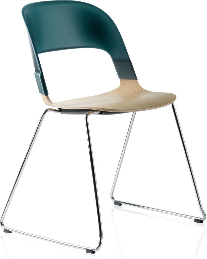 Fritz Hansen BH21 Pair Chair stapelbare stoel groen
