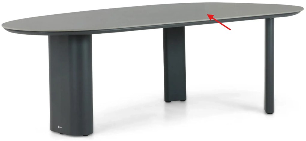 Dining Tuintafel  240 x 120 cm Grijs Weave