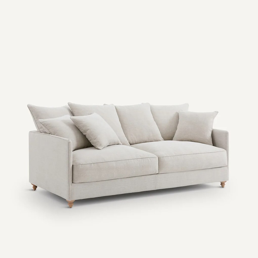 3-zits bank, omvormbaar, in katoen en linnen, Lazare