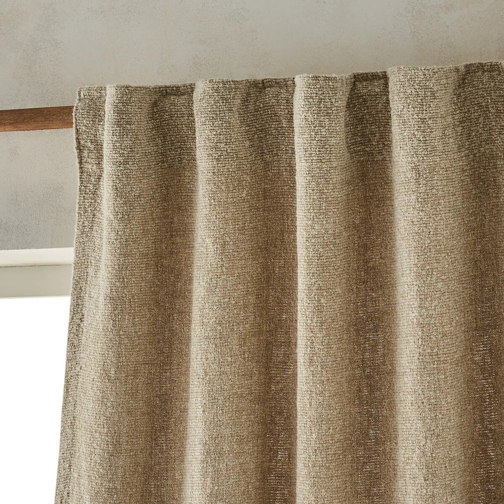 Gordijn linnen/viscose, made in France, Olivi