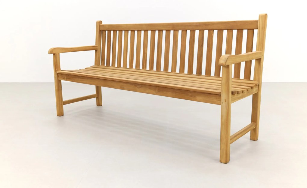 Teak houten tuinbank Bison - 180 cm.