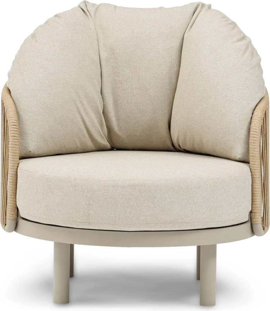 Stoel en Bank Loungeset 5 personen Rope Zand/Beige Coco Amici/Tivano
