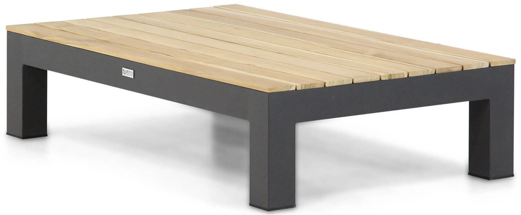 Loungeset 6 personen Aluminium/Teak Grijs Lifestyle Garden Furniture Vittoria