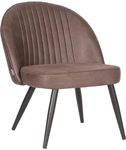 LABEL 51 | Fauteuil Enzo breedte 65 cm x hoogte 79 cm x diepte 68 cm truffel grijs fauteuils stof meubels stoelen & fauteuils