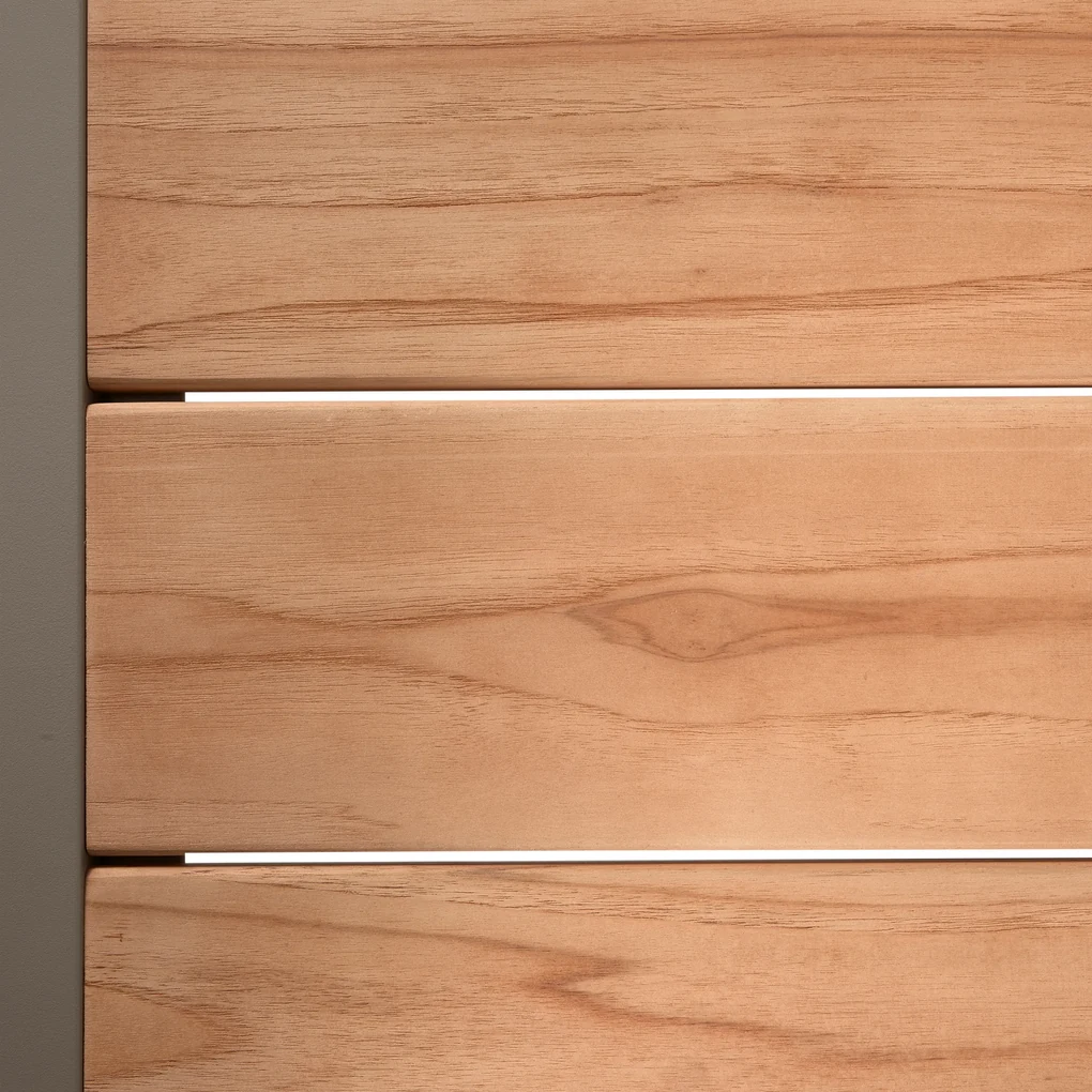 Exotan Sulphur - Eettafel - Teak - Aluminium - Houtlook - 220x100cm - Exotan