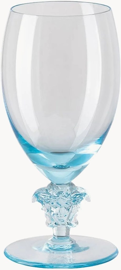 Kristallen witte wijnglazen Medusa Lumière Teal, 2-delig