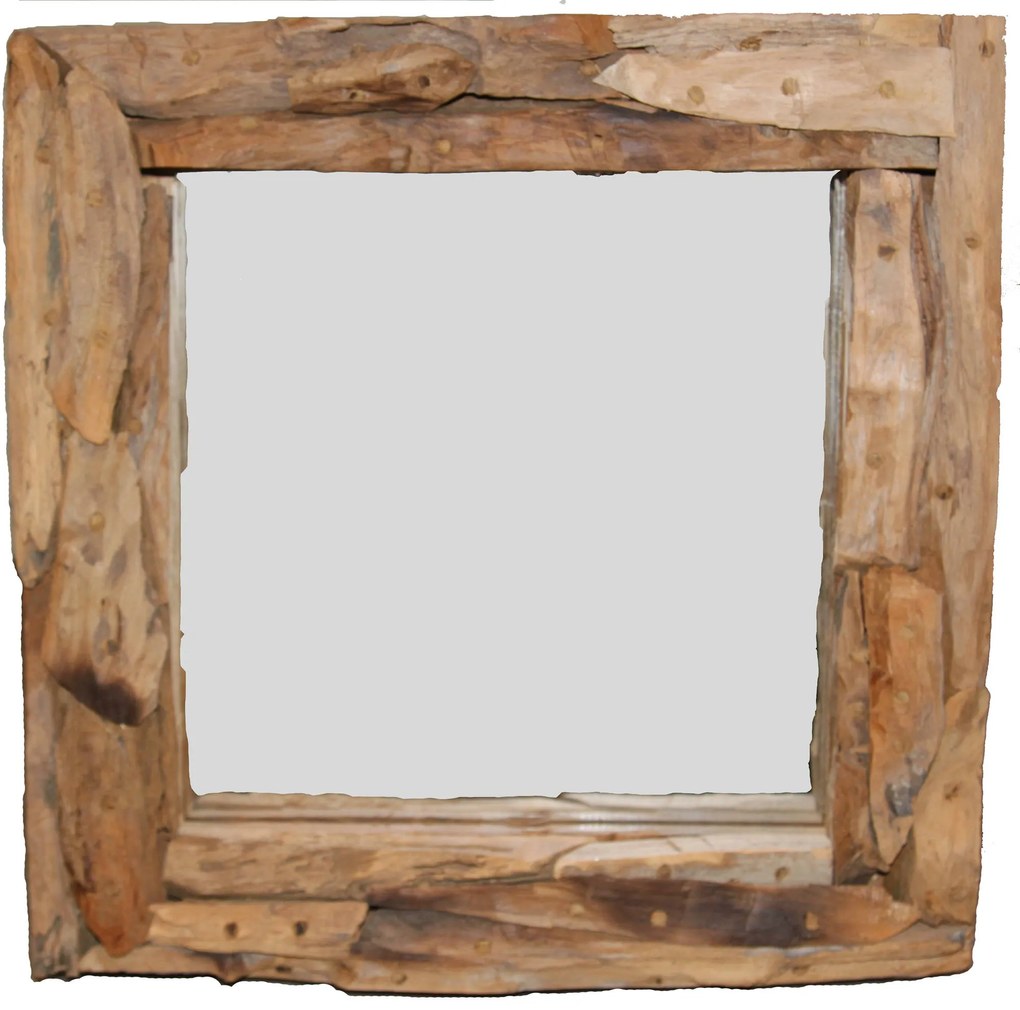 Teak & Living Sprokkel Spiegel 40x40 cm Natural Teak