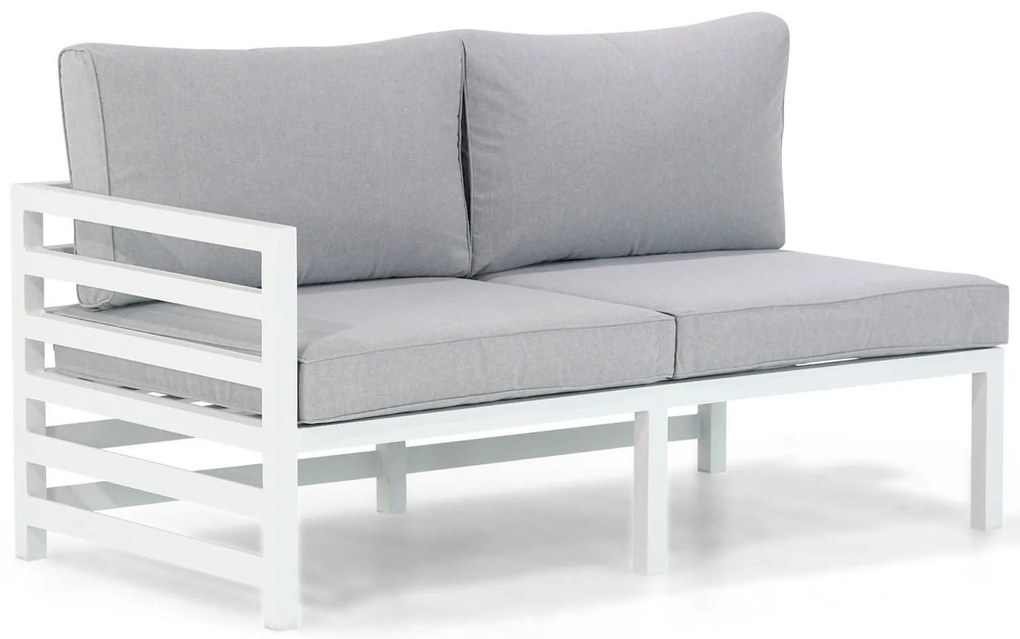 Hoek loungeset 5 personen Aluminium Wit  Domani Furniture Linde