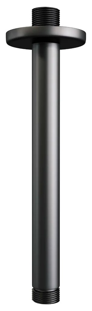 Brauer Black Carving thermostatische inbouw regendouche met 3 standen handdouche, plafondarm en hoofddouche 20cm set 59 zwart mat