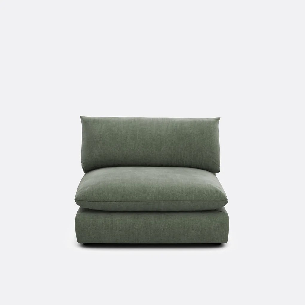 Zitelement voor modulaire sofa, in gestructureerde stof, Malo