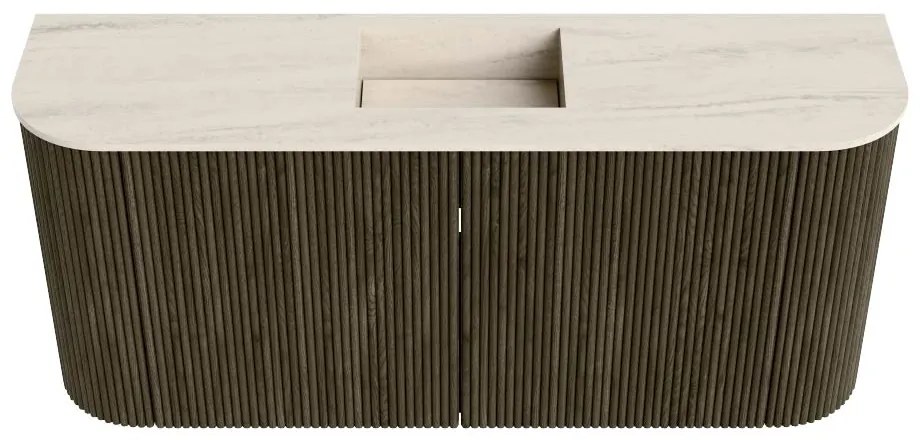 Mondiaz Joya DLux 95cm toiletmeubel ronding links/rechts shadow met wastafel faye midden zonder kraangat meli