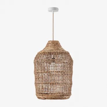 Arantxa Hanglamp Plafond Natuurlijk - Wit & Ø38 Cm - ↑55 Cm Arantxa - Sklum