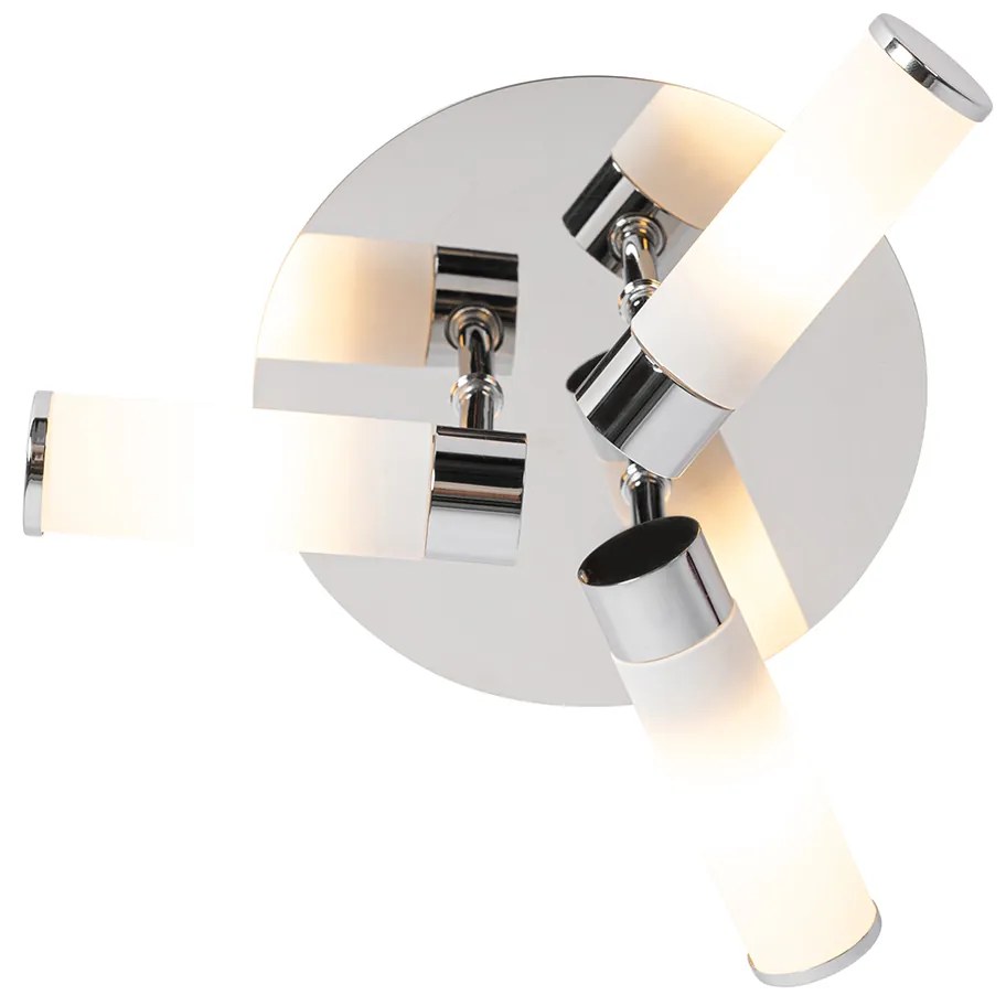 Moderne badkamer plafondlamp chroom 3-lichts IP44 - Bath