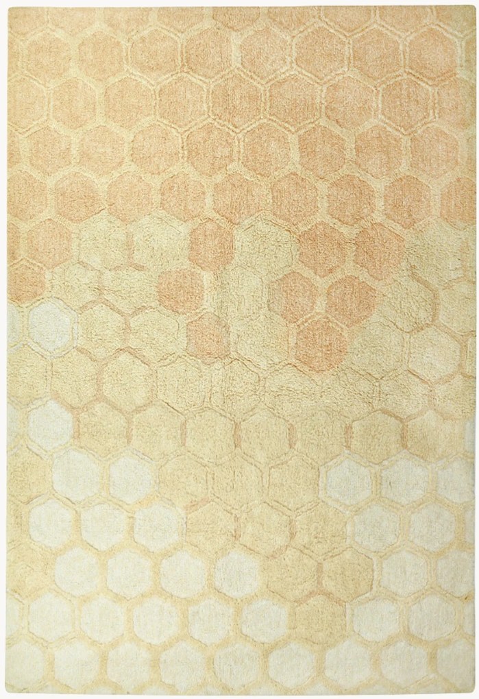 Wasbaar katoenen vloerkleed Sweet Honey