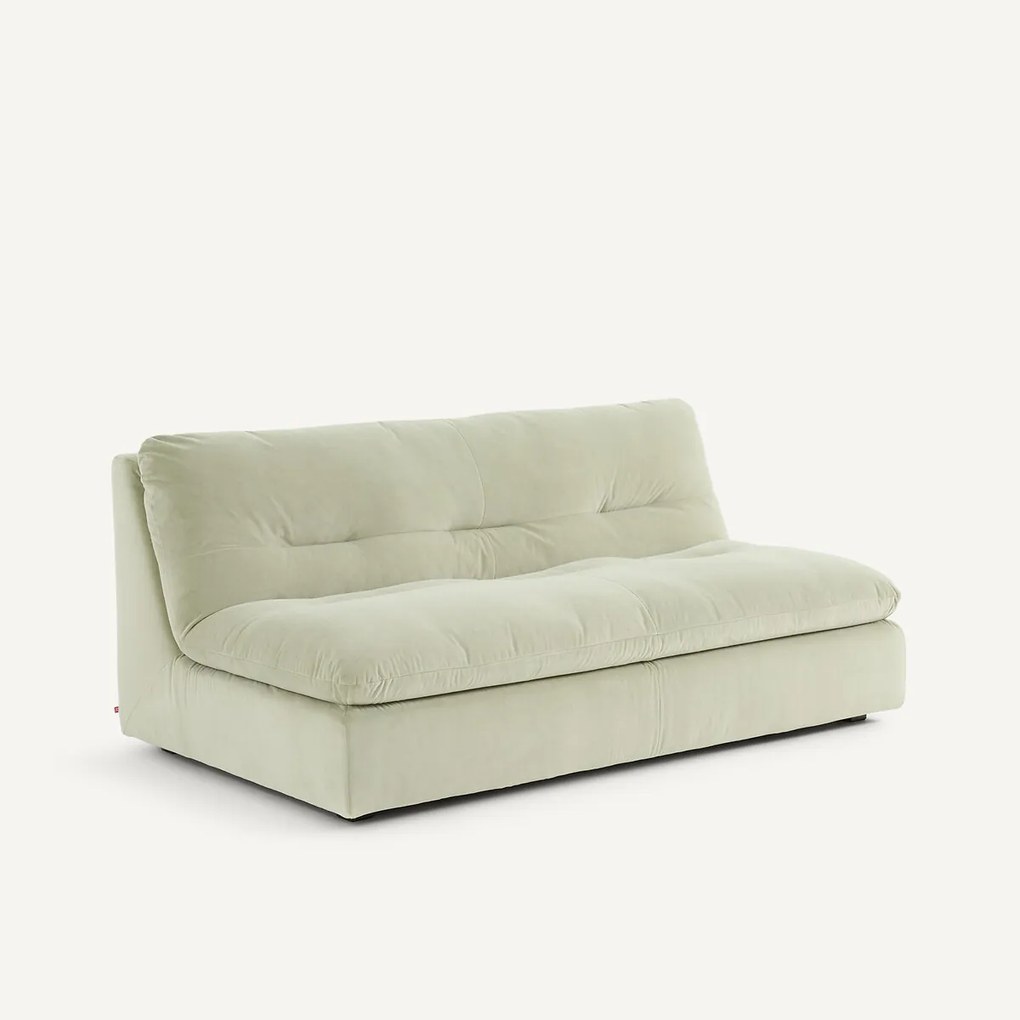 3-zits modulaire bank in stonewashed fluweel, GIULIANO