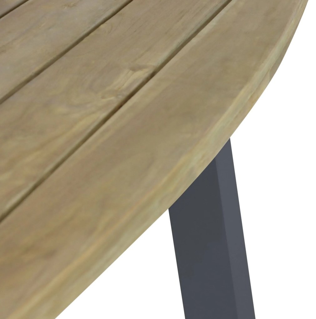 Lifestyle Garden Furniture Falcon/Glasgow Dining Tuinset X Aluminium/Teak Grijs